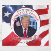 ドナルド・J・トランプ大統領就任式の47日 スパークリングワインラベル (シングルラベル)