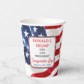 ドナルド・J・トランプ大統領就任式の47日 紙コップ (裏面)