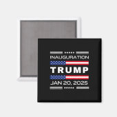 ドナルド・J・トランプ大統領就任式2025年私 マグネット (正面/裏面)