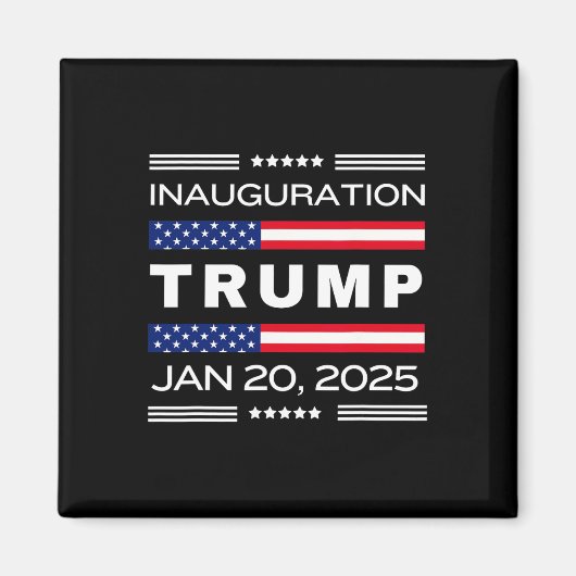ドナルド・J・トランプ大統領就任式2025年私 マグネット (正面)