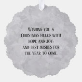 ドナルド・J・トランプ第45代大統領のキープサケ オーナメントカード (裏面)