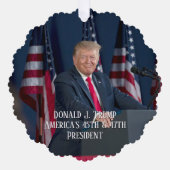 ドナルド・J・トランプ第45代大統領のキープサケ オーナメントカード (正面)