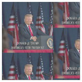 ドナルド・J・トランプ第45代大統領のキープサケ ファブリック (クローズアップ)