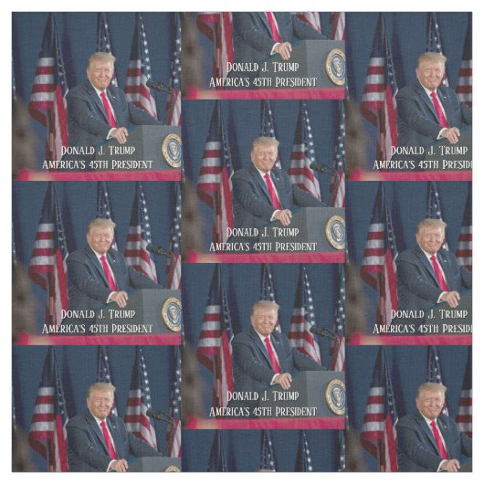 ドナルド・J・トランプ第45代大統領のキープサケ ファブリック (見本)