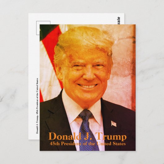 ドナルド・J・トランプ第45代大統領統一された州 ポストカード (正面/裏面)