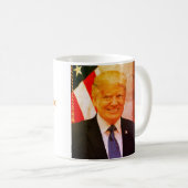 ドナルド・J・トランプ米国第45代大統領 コーヒーマグカップ (正面右)
