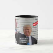 ドナルド・J・トランプ風刺警察銃おもしろい マグカップ (中央)
