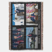 ドナルド・J・トランプ45代大統領写真記念日 スローブランケット (正面縦)