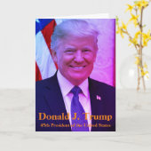 ドナルド・J・トランプ – アメリカ45代大統領 カード (黄色い花)