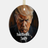 ドナルド・J・トランプ・マグ大統領が2024年に恋しく思射殺した セラミックオーナメント (右)