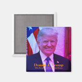 ドナルド・J・トランプ – 州第45代総統一された長 マグネット (正面/裏面)