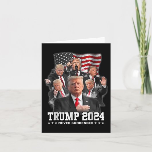 ドナルドJトランプ2024決して降伏しない1 カード (正面)