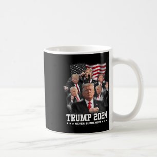 ドナルドJトランプ2024決して降伏しない コーヒーマグカップ