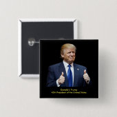 ドナルドJ. Trump第45の大統領 缶バッジ (正面&裏面)