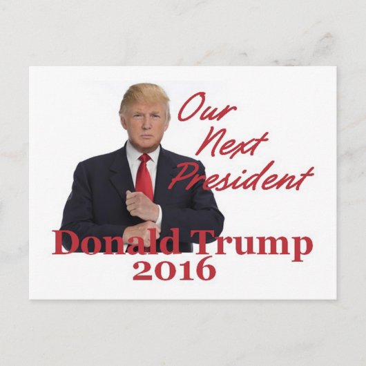 ドナルドTRUMP 2016はがき ポストカード (正面)