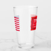 ドナルドTRUMP 2024ビールピントグラス タンブラーグラス (右)