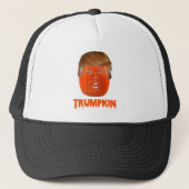 ドナルドTrumpkinの切札のハロウィーンのカボチャのちょうちんの帽子 キャップ (正面)