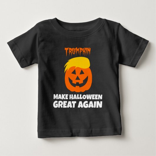 ドナルドTrumpkinはハロウィンを素晴らしく再度させます ベビーTシャツ (正面)