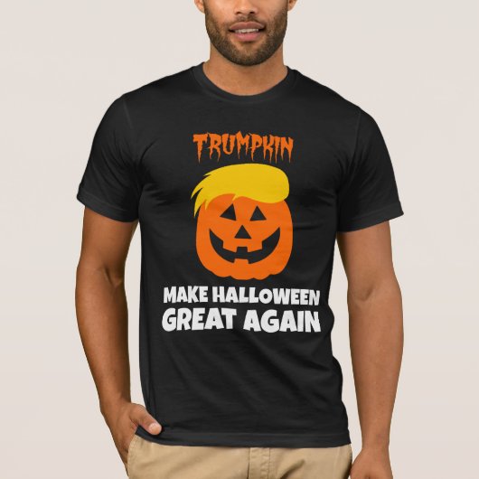 ドナルドTrumpkinはハロウィンを素晴らしく再度させます Tシャツ (正面)