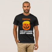 ドナルドTrumpkinはハロウィンを素晴らしく再度させます Tシャツ (正面フル)