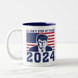 ドナル・トランプ・ムグショット・コーヒー・カップ大統領 ツートーンマグカップ