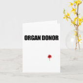 ドナーおもしろい血創傷腎移植ミーム カード (黄色い花)