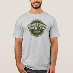 ドナーアンドブリッツェンリバーオレゴンカヤック Tシャツ