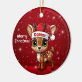 ドナーベイビーシカ、子鹿、雌鹿、トナカイ🦌 🎄 セラミックオーナメント (左)