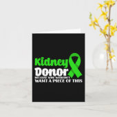 ドナー移植おもしろいが手術腎臓提供者を良く得る カード (黄色い花)