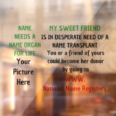 ドナー窓ガラスシール ウィンドウサイン (シート2)