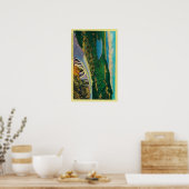 ドナー記念橋と ポスター (キッチン)