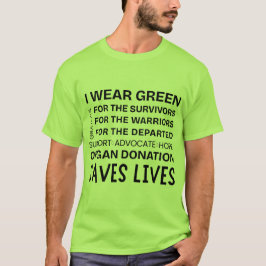 ドナー認識プライドサポート感謝ユニセックス Tシャツ