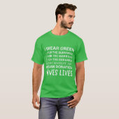 ドナー認識プライドサポート感謝ユニセックス Tシャツ (正面フル)