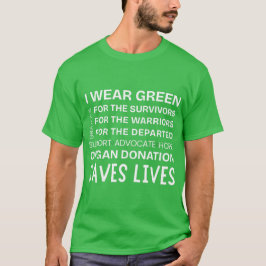 ドナー認識プライドサポート感謝ユニセックス Tシャツ