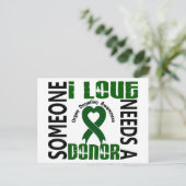 ドナー4臓器の提供が必要である ポストカード (スタンド正面)