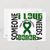 ドナー4臓器の提供が必要である ポストカード (正面/裏面)