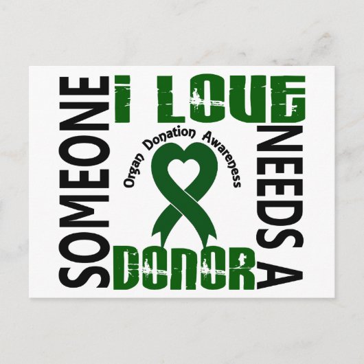 ドナー4臓器の提供が必要である ポストカード (正面)