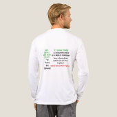 ドナー ユニセックス 長袖 ベーシック Tシャツ (背面全体)