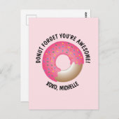 ドナ忘れーあなたは素晴らしXOXOバレンタイン ポストカード (正面/裏面)