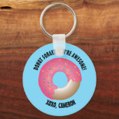 ドナ忘れート素晴らしXOXO パーソナライズされた キーホルダー (正面)