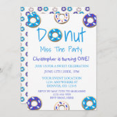 ドナ恋しく思ーパーティー1回目の誕生日 招待状 (正面/裏面)