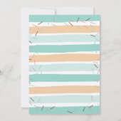 ドナ恋しく思ー・ボーイ・ドーナツ誕生日パーティーの招待状 招待状 (裏面)