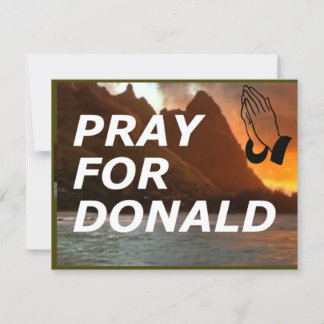 ドナ祈ドル(トランプ)5"x7"Get Well card カード
