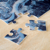 ドニエパーリバー凍っていスノー – 宇宙ステーションビュー ジグソーパズル (側面)