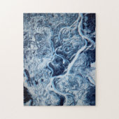 ドニエパーリバー凍っていスノー – 宇宙ステーションビュー ジグソーパズル (縦)