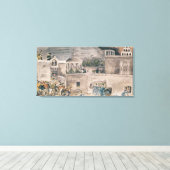 ドニファン将軍の率いるアメリカ軍 キャンバスプリント (インサイチュ (ウッドフロア))