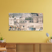 ドニファン将軍の率いるアメリカ軍 キャンバスプリント (インサイチュ (リビング))