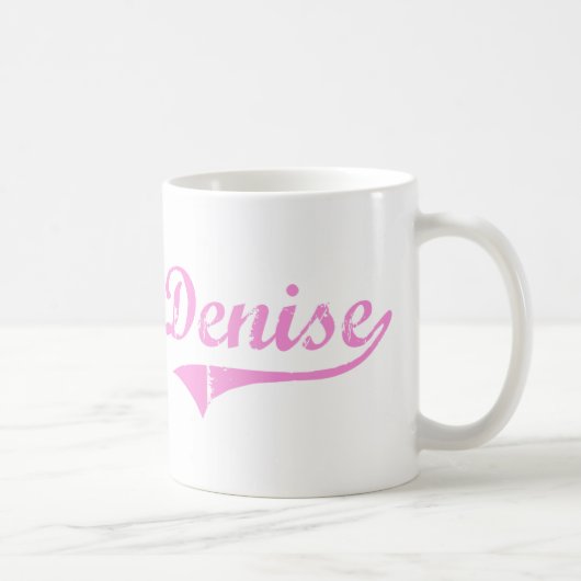 ドニーズのクラシックなスタイルの名前 コーヒーマグカップ (右)