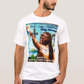 ドニーズの木びきのチェンバレンのTシャツ(青い塀) Tシャツ (正面)