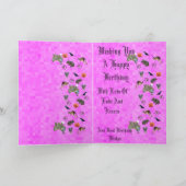 ドニーズ、ハッピーバースデー、オーストラリアのテーマカード、 カード (内部)